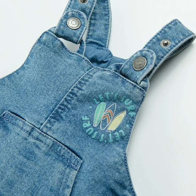 Ogrodniczki krótkie chłopięce jeansowe Cool Club CCB2403048 92 cm Jasnoniebieskie (5903977336521) - obraz 3