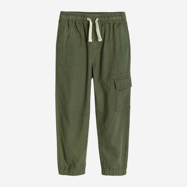 Spodnie joggery młodzieżowe chłopięce Cool Club CCB2422493 158 cm Khaki (5903977295545) - obraz 1