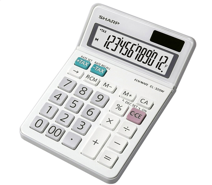Калькулятор Sharp Desktop Elsimate White (SH-EL320WB) - зображення 2