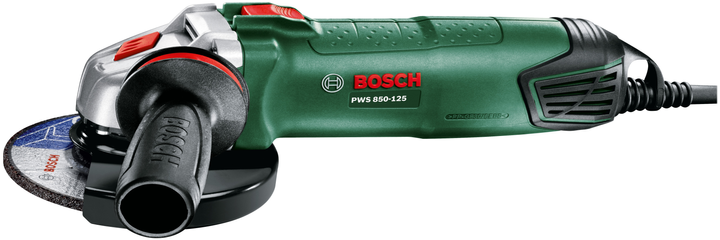 Кутова шліфувальна машина Bosch PWS 850-125 850 Вт антивібраційна рукоятка (06033A270B) - зображення 2