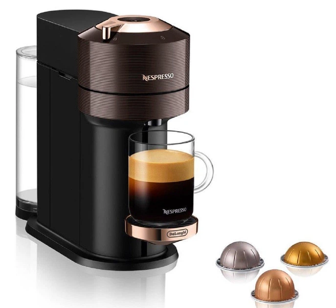 Капсульная кофеварка Nespresso Vertuo Next Premium Rich Brown и дегустационный набор 12 кофе (капсул), серия премиум, коричневый цвет - изображение 6