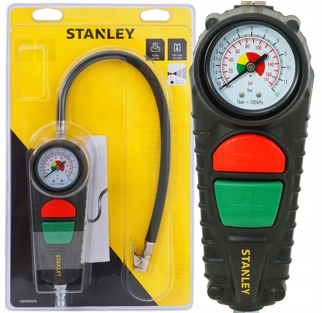Пневмопістолет для накачування шин Stanley 10 бар з манометром (150703XSTN) - зображення 10