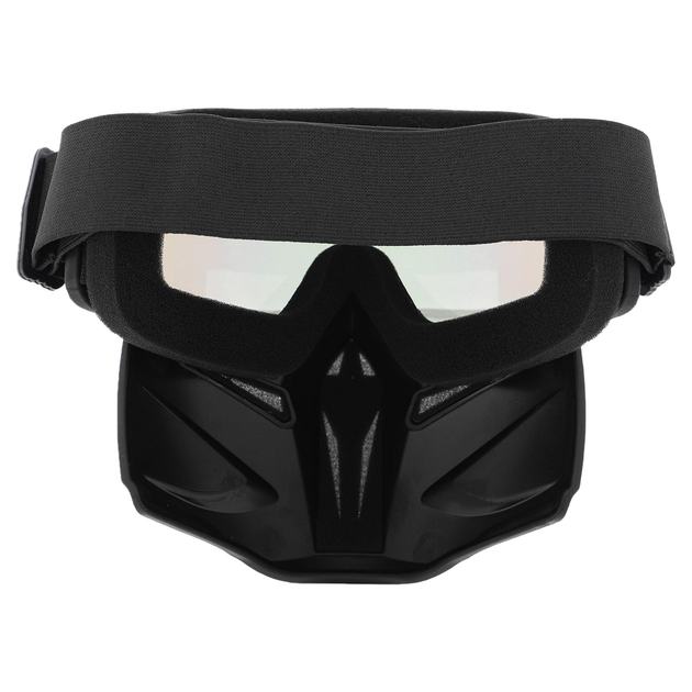 Защитная маска-трансформер очки пол-лица SP-Sport M-9341 черный - изображение 2