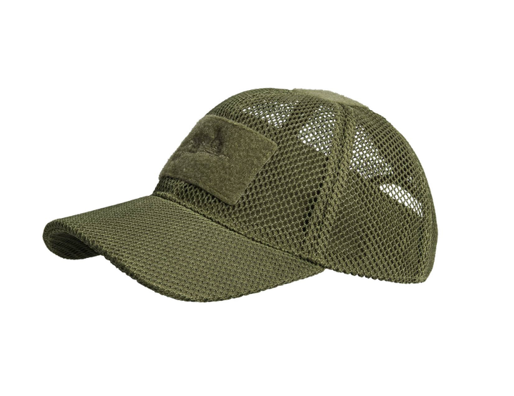 Бейсболка тактична Helikon-Tex Сіткою Універсальна One Size Олива BBC MESH CAP - MESH - OLIVE GREEN (CZ-BBM-PO-02) - зображення 1