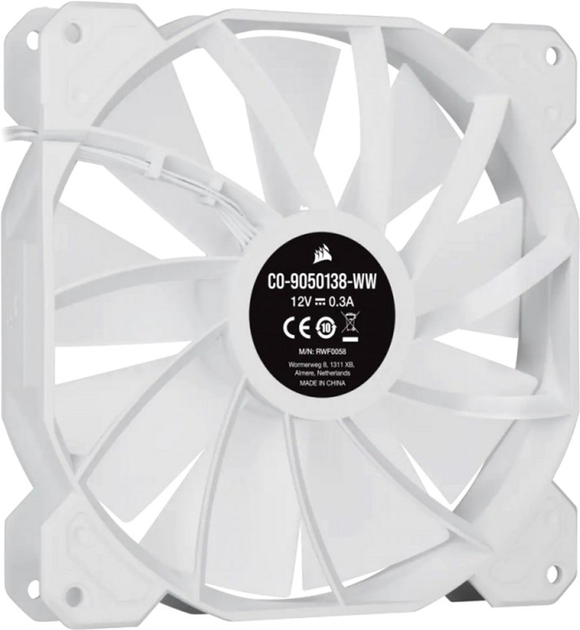 Chłodzenie Corsair iCUE SP140 RGB Elite Performance Dual Fan Kit White (CO-9050139-WW) - obraz 5