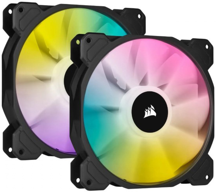 Chłodzenie Corsair iCUE SP140 RGB Elite Performance Dual Fan Kit Black (CO-9050111-WW) - obraz 1