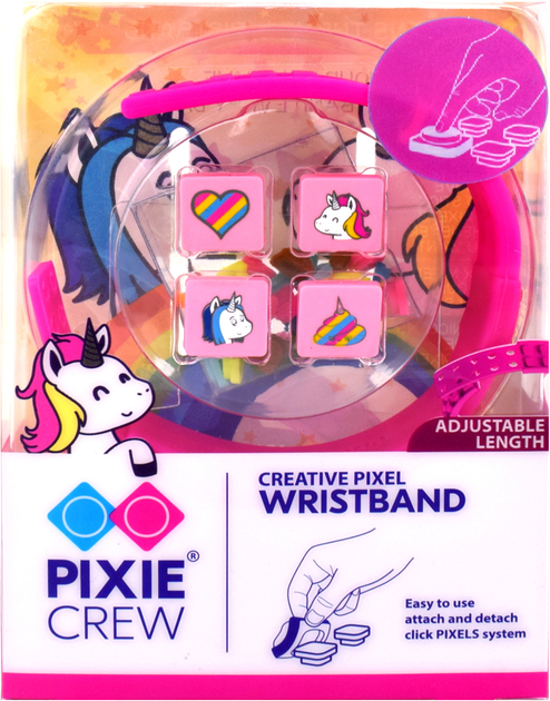 Bransoletka silikonowa Stnux Pixie Crew Unicorn Różowa (702811690905) - obraz 1