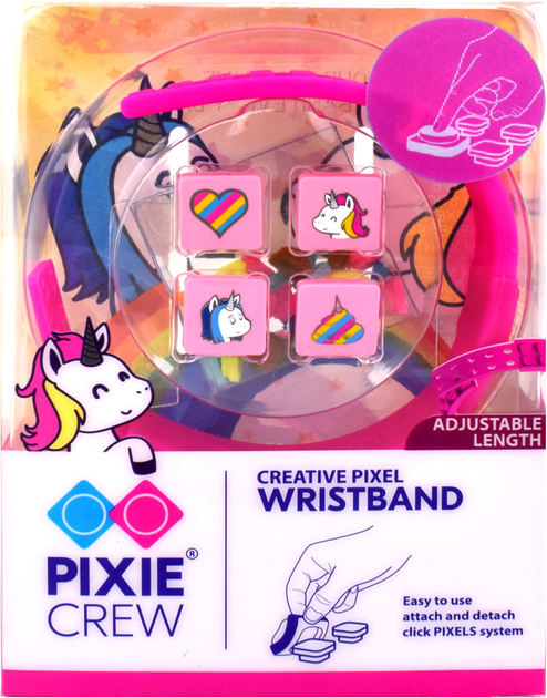 Силіконовий браслет Stnux Pixie Crew Unicorn Рожевий (702811690905) - зображення 1