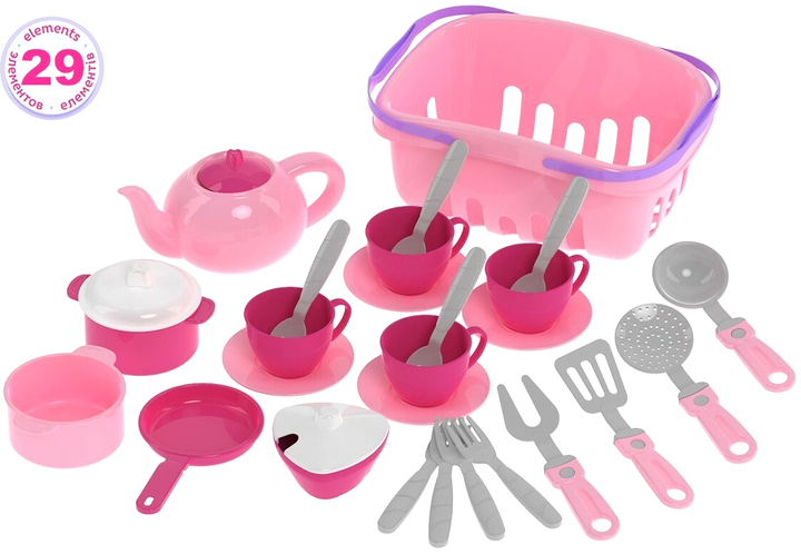 Набір посуду Kimi Рожевий (4823037607181) - зображення 2
