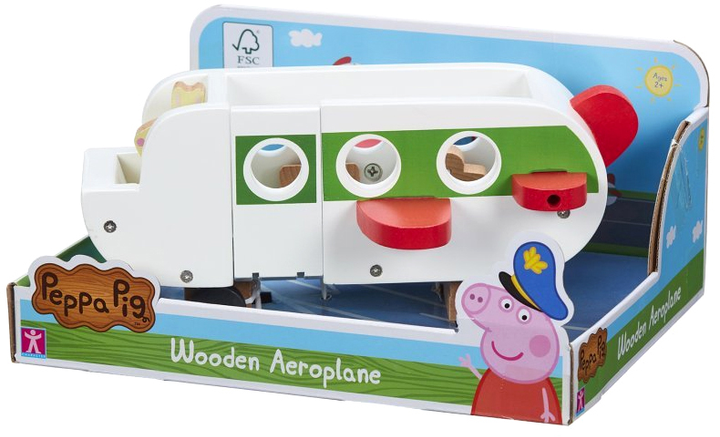 Zestaw do zabawy Peppa Pig Wooden Aeroplane (5029736072117) - obraz 2