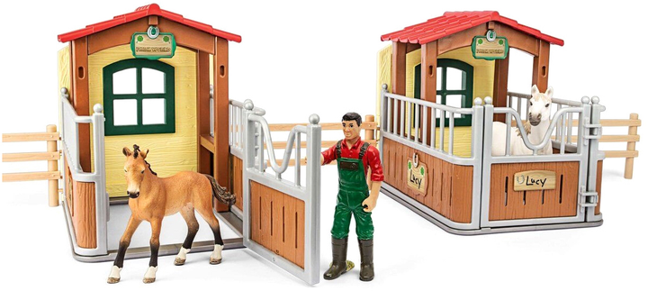 Ігровий набір Schleich Farmworld Horse stall with Horses (4055744022340) - зображення 2