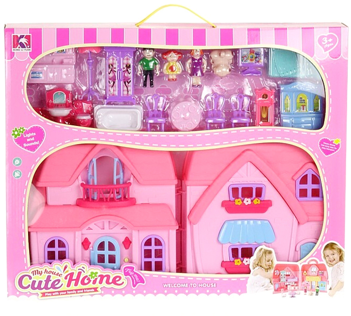 Domek dla lalek Adar Cute Home z akcesoriami (5901271546363) - obraz 1