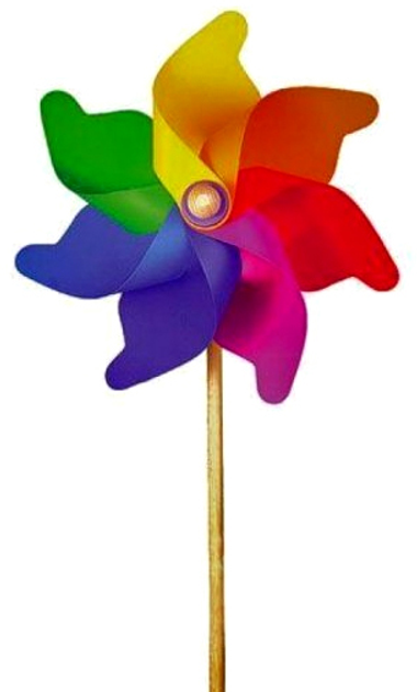 Wiatrak Norimpex Rainbow Windmill 32 cm (8006612005015) - obraz 1