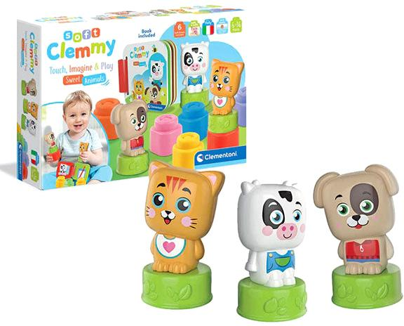 Zestaw gumowych zabawek Clementoni Clemmy Sweet Animals (8005125178490) - obraz 1