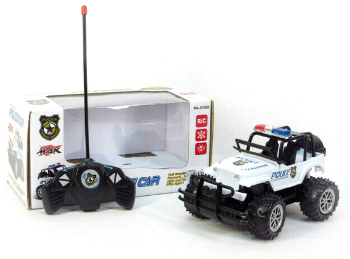 Samochód policyjny zdalnie sterowany Big Toys Biały 19 cm (5902719705298) - obraz 2