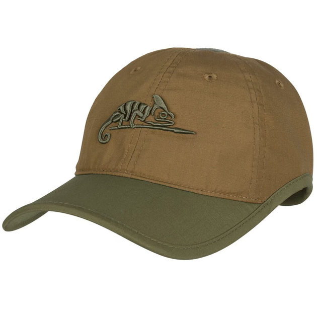 Бейсболка Helikon-Tex LOGO - PolyCotton Ripstop, Coyote/Olive Green єдиний (CZ-LGC-PR-1102A) - изображение 1