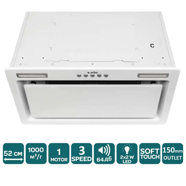 Вытяжка VENTOLUX PUNTO 52 WHG (1000) ST - Фото 6 Вытяжка VENTOLUX PUNTO 52 WHG (1000) ST - изображение 6