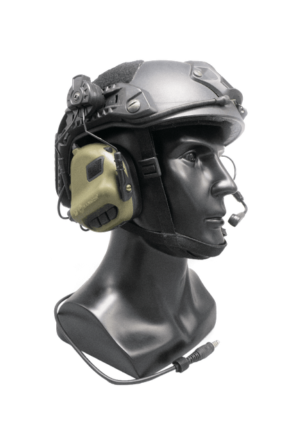 Активні навушники EARMOR M32H for ARC Helmet Rails олива - изображение 1