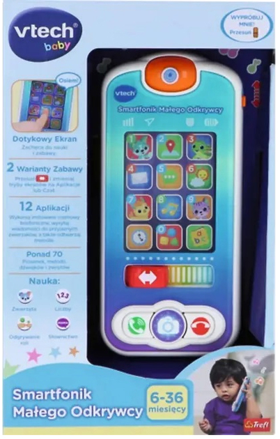 Interaktywny smartfon Vtech Little Explorer Light Sound (5900511615883) - obraz 1