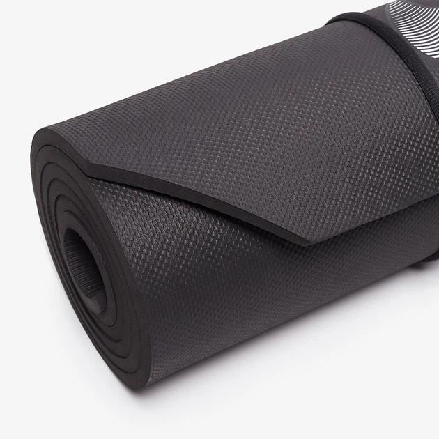 Коврик для фитнеса и йоги Nike TRAINING MAT 2.0 BLACK/WHITE NS черный, белый Уни 180x60x0,8см - изображение 2