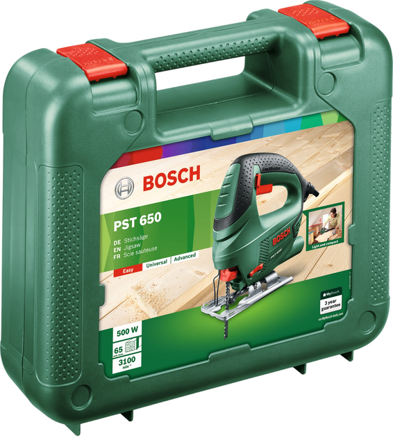 Wyrzynarka elektryczna Bosch PST 650 w walizce 06033A0720 - obraz 4