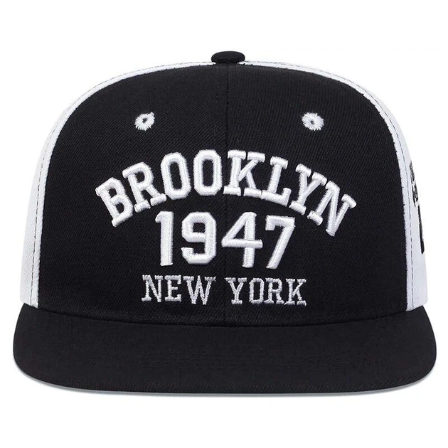 Кепка снепбек (Snapback) Brooklyn 1947 NY Черно-Белый 56-61р (9021) - Фото 5 Кепка снепбек (Snapback) Brooklyn 1947 NY Черно-Белый 56-61р (9021) - изображение 5