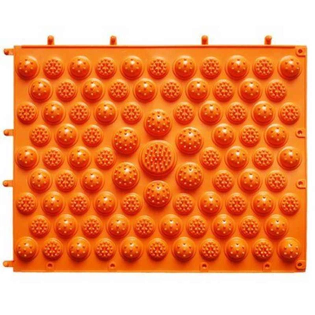 Коврик-пазл ортопедический массажный (массажер для ног и стоп) OSPORT 24*30cm (MS 1952) Оранжевый - изображение 3