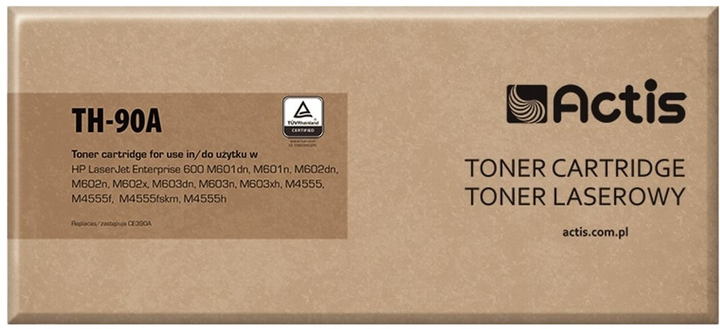 Toner cartridge Actis do HP 90A CE390A Standard Black (5901443014591) - obraz 1