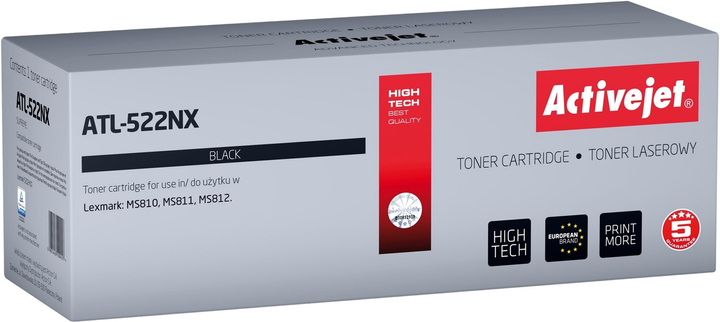 Тонер-картридж Activejet для Lexmark 52D2H00 Supreme Black (ATL-522NX) - зображення 1