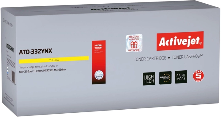 Toner cartridge Activejet do OKI 46508709 Supreme Yellow (ATO-332YNX) - obraz 1