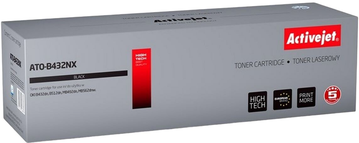 Toner cartridge Activejet do OKI 45807111 Supreme Black (ATO-B432NX) - obraz 1