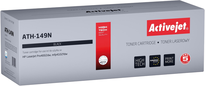 Toner cartridge Activejet do HP 149A W1490A Supreme Black (ATH-149N) - obraz 1