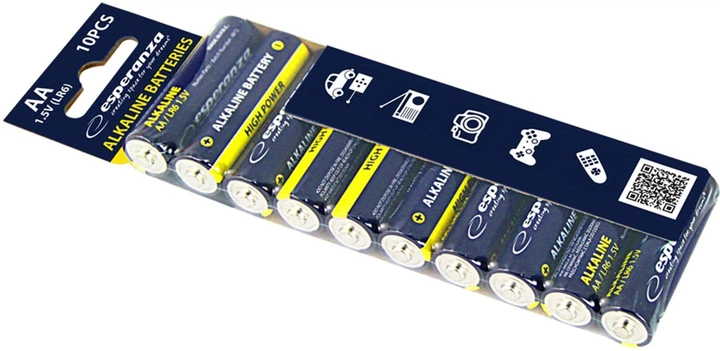 Батарейки Esperanza Batteries Alkaline AA 10 шт (EZB112) - изображение 3