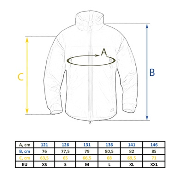 Куртка зимняя Helikon-Tex Level 7 Climashield Apex 100g Черный XS - изображение 2