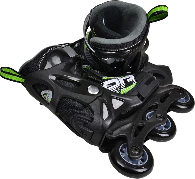 Комплект дитячий (роликові ковзани, шолом, захист) Rollerblade SPITFIRE CUBE 33-36.5 Black/green - изображение 4