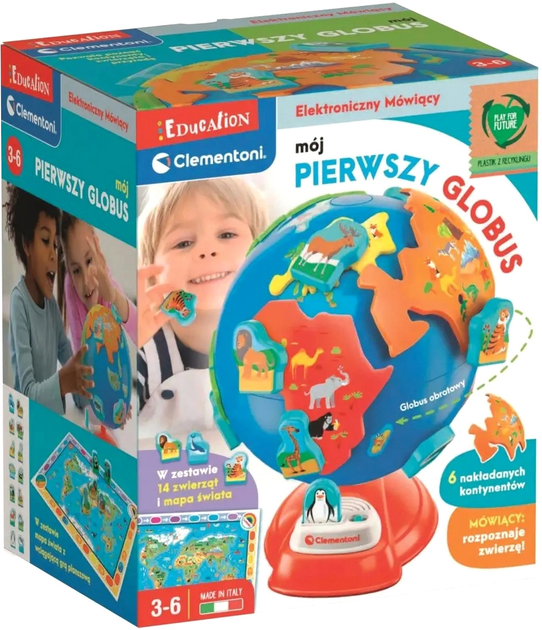 Интерактивная игрушка Clementoni Глобус дошкольника (8005125507573 ...
