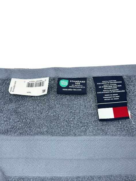 Полотенце махровое Tommy Hilfiger Modern American Банное 76х138 см Серое (1159801166) - изображение 7