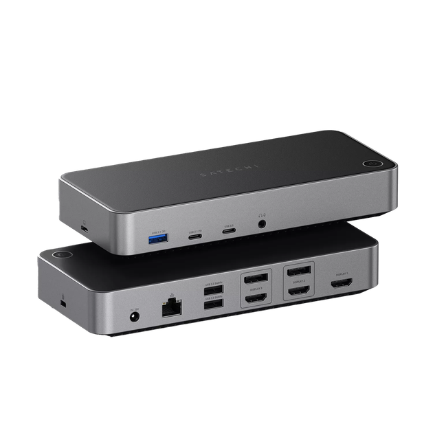 Док-станція Satechi Triple 4K Display Docking Station Space Gray (ST-D4KTM-EU) - Фото 3 Док-станція Satechi Triple 4K Display Docking Station Space Gray (ST-D4KTM-EU) - зображення 3