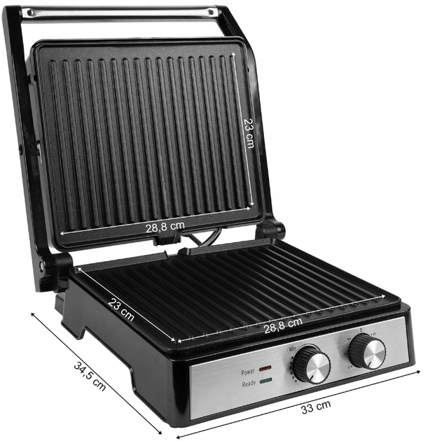 Электрогриль контактный складной MalTec SM4500W 2500Вт - изображение 2