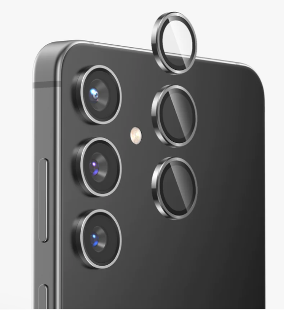 Защитное стекло 2шт CDK для Samsung Galaxy A55 (A556) | на камеру Lens Metal Ring Eagle Eye (017695) (black) - Фото 8 Защитное стекло 2шт CDK для Samsung Galaxy A55 (A556) | на камеру Lens Metal Ring Eagle Eye (017695) (black) - изображение 8