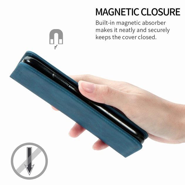 Чехол-книжка Skin Feel Leather Wallet для Apple iPhone 11 Pro Max Blue - Фото 7 Чехол-книжка Skin Feel Leather Wallet для Apple iPhone 11 Pro Max Blue - изображение 7