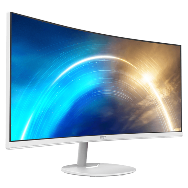 Монітор 34" MSI PRO MP341CQW VA безрамковий/вигнутий екран Білий - Фото 3 Монітор 34" MSI PRO MP341CQW VA безрамковий/вигнутий екран Білий - зображення 3