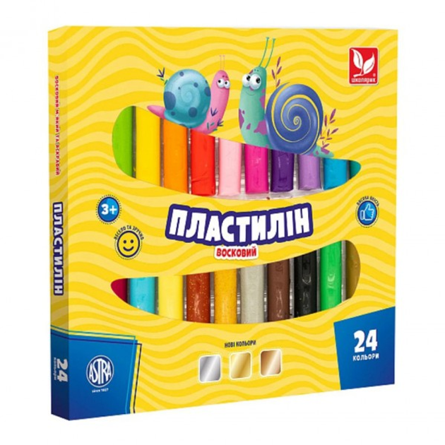 Пластилин круглый восковой 303110001-UA 24 цвета – фото, отзывы ...