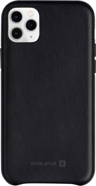 Etui plecki Evelatus Leather Case do Apple iPhone 11 Pro Max Black (4752192036867) - obraz 1