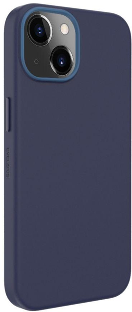 Etui plecki Evelatus Genuine Leather case with MagSafe do Apple iPhone 13 Blue (4752192064051) - obraz 1