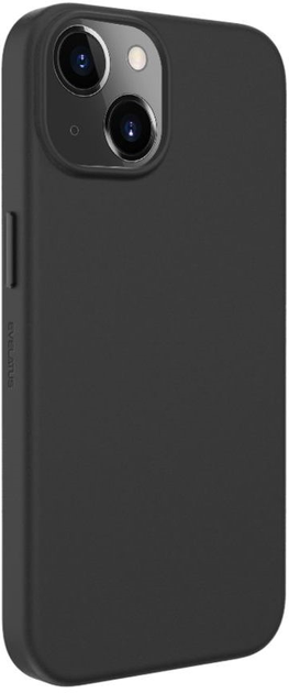 Etui plecki Evelatus Genuine Leather Case MagSafe do Apple iPhone 14 Black (4752192060442) - obraz 1