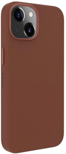 Etui plecki Evelatus Genuine Leather Case MagSafe do Apple iPhone 14 Brown (4752192064129) - obraz 1