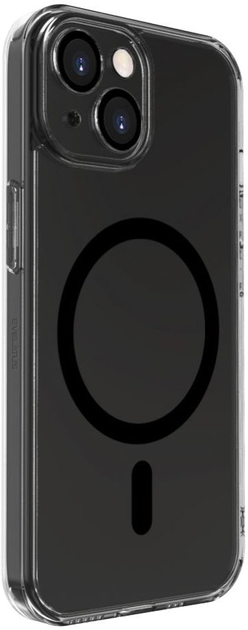 Etui plecki Evelatus Clear Case with MagSafe and Camera Protection do Apple iPhone 15 Black (4752192067472) - obraz 1