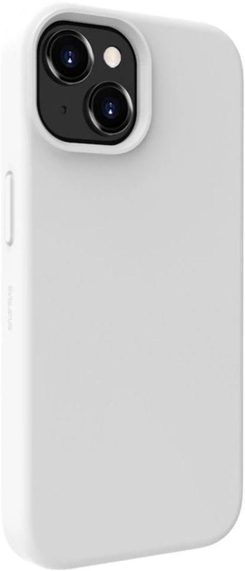 Etui plecki Evelatus Premium Magsafe Soft Touch Silicone Case do Apple iPhone 15 Plus White (4752192066673) - obraz 1