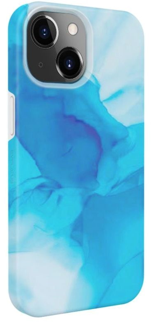 Etui plecki Evelatus Premium Silicone Case Customized Print do Apple iPhone 15 Plus Blue (4752192068615) - obraz 1